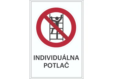 Verbotskennzeichnung – Klettern verboten + individueller Text