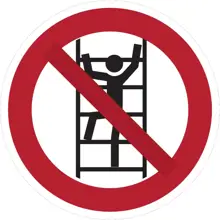 Verbotskennzeichnung, Klettern verboten – Polycarbonat, D. 400 mm