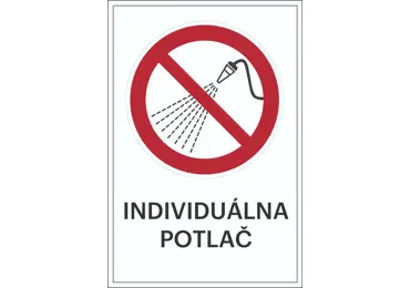 Verbotskennzeichnung – mit Wasser spritzen verboten + individueller Text