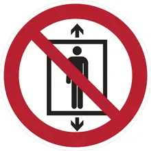 Verbotskennzeichnung, Personenbeförderung verboten – Aluminium-Kompositwerkstoff, D. 200 mm