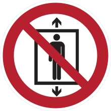 Verbotskennzeichnung, Personenbeförderung verboten – Aluminium-Kompositwerkstoff, D. 400 mm