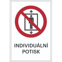 Verbotskennzeichnung, Personenbeförderung verboten, individueller Text – Folie, 100×150 mm