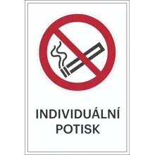 Verbotskennzeichnung, Rauchen verboten, individueller Text – Aluminium-Kompositwerkstoff, 300×450 mm