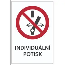 Verbotskennzeichnung, Umschalten verboten, individueller Text – Folie, 100×150 mm