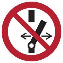 Verbotskennzeichnung, Umschalten verboten – Polycarbonat, D. 400 mm