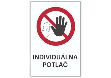 Verbotskennzeichnung – Zutritt für Unbefugte verboten + individueller Text