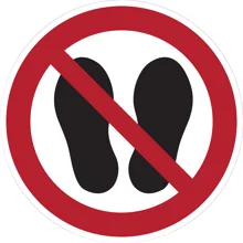 Verbotskennzeichnung, Zutritt verboten – Polycarbonat, D. 400 mm