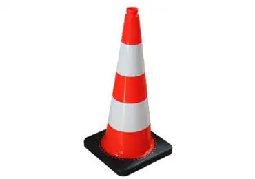 Verkehrsleitkegel – PVC, H.750 mm, 2× Reflexstreifen Klasse 2, orange