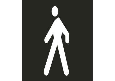 Vorgefertigte Straßenmarkierung "Fußgänger" – Thermoplast, weiß, 1000×400 mm, 5 Stk. Vorgefertigte Straßenmarkierung "Fußgänger" – Thermoplast, weiß, 1000×400 mm, 5 Stk.