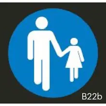 Vorgefertigte Straßenmarkierung "Gehweg" – Thermoplast, D.600 mm, 2er-Pack