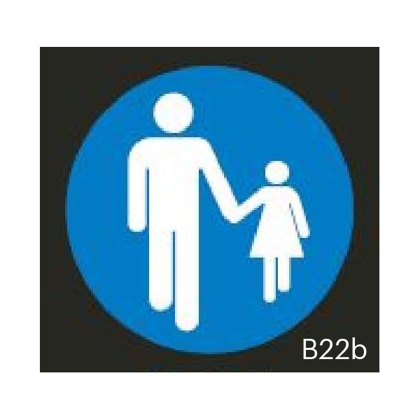 Vorgefertigte Straßenmarkierung "Gehweg"  – Thermoplast, D.750 mm, 2er-Pack