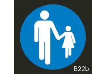 Vorgefertigte Straßenmarkierung "Gehweg" – Thermoplast