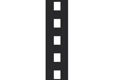 Vorgefertigte Straßenmarkierung "Gestrichelte Linie-breit" – Thermoplast, weiß, 500×500 mm, 10 Stk.