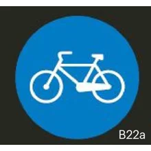 Vorgefertigte Straßenmarkierung "Radweg" – Thermoplast, D.600 mm, 2er-Pack