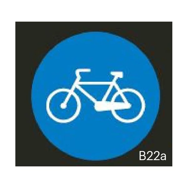 Vorgefertigte Straßenmarkierung "Radweg" – Thermoplast, D.850 mm