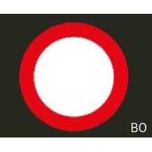 Vorgefertigte Straßenmarkierung "Verbot für Kraftfahrzeuge in beide Richtungen" – Thermoplast, D.600 mm, 2er-Pack