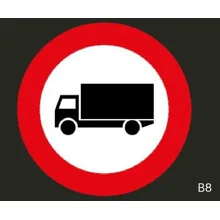 Vorgefertigte Straßenmarkierung "Verbot für Kraftfahrzeuge über 3,5t" – Thermoplast, D.600 mm, 2er-Pack