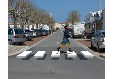 Vorgefertigter 3D-Fußgängerüberweg – Thermoplast