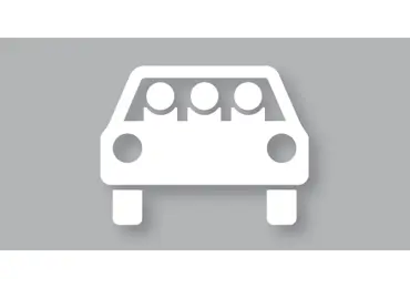 Vorgeformte Straßenmarkierung ''Fahrzeugteilung'' – thermoplastisch, weiß, 875×1500mm