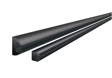 Wand- und Eckschutz, Gummi-Prallschutz Dual Colour – schwarz, 60×30 mm