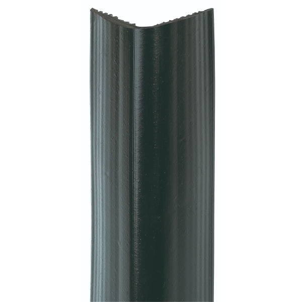 Wand- und Säulenschutz, eckige Gummi-Stoßstange Rubber – schwarz, 1000×100×100 mm