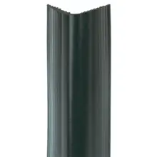 Wand– und Säulenschutz, eckiger Gummi-Prallschutz Rubber – schwarz, 1000×100×100 mm