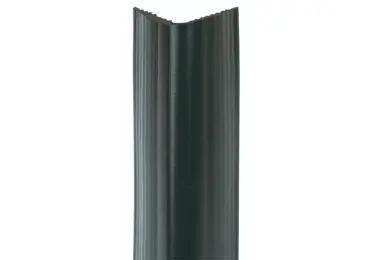 Wand- und Säulenschutz, eckiger Gummi-Prallschutz Rubber – schwarz, 100×100 mm