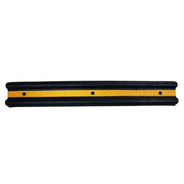 Wand- und Säulenschutz, Gummi-Prallschutz Rubber C – schwarz, 1000×150×50 mm