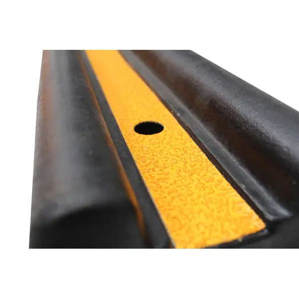 Wand- und Säulenschutz, Gummi-Prallschutz Rubber C – schwarz, 1000×150×50 mm