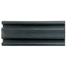 Wand– und Säulenschutz, Gummi-Prallschutz Rubber E – schwarz, 1000×150×30 mm