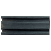 Wand– und Säulenschutz, Gummi-Prallschutz Rubber E – schwarz, 1000×200×30 mm