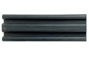 Wand- und Säulenschutz, Gummi-Prallschutz Rubber E – schwarz, 150×30 mm