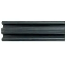 Wand– und Säulenschutz, Gummi-Prallschutz Rubber E – schwarz, 3000×200×30 mm