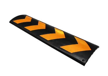 Wand- und Säulenschutz, Gummi-Prallschutz WallProtec Parking – schwarz, reflektierende Pfeile, 800×210×35 mm