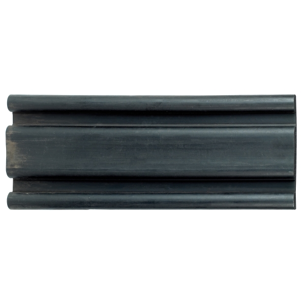 Wand- und Säulenschutz, Gummi-Stoßstange Rubber E – schwarz, 1000×150×30 mm