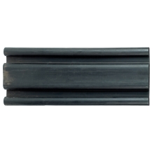 Wand- und Säulenschutz, Gummi-Stoßstange Rubber E – schwarz, 1000×200×30 mm