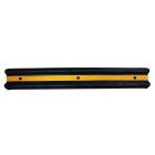 Wand- und Säulenschutz, Gummistoßstange Rubber C – schwarz, 1000×150×50 mm