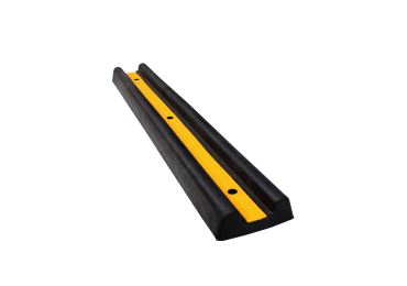 Wand- und Säulenschutz, Gummistoßstange Rubber C – schwarz, 1000×150×50 mm