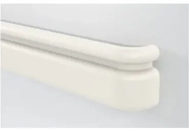 Wandgriff Handrail 3110 – PVC, Standard-RAL-Farben, 159 mm × 3,66 m, inkl. 7 Wandkonsolen