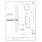 Wandgriff Handrail 3110 – PVC-U, Standard gemäß Farbfächer, 159 mm × 3,66 m, inkl. 7 Wandkonsolen