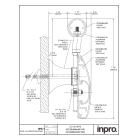 Wandgriff Handrail 3510 – PVC-U, Standard gemäß Farbfächer, 200 mm × 3,66 m, inkl. 7 Wandkonsolen