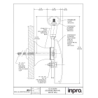 Wandgriff Handrail 3530 – PVC-U, Standard gemäß Farbfächer, 200 mm × 3,66 m, inkl. 7 Wandkonsolen
