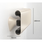 Wandgriff Handrail 800 – PVC, Standard-RAL-Farben, 140 mm × 3,66 m, inkl. 7 Wandkonsolen