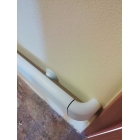 Wandgriff Handrail 800 – PVC, Standard-RAL-Farben, 140 mm × 3,66 m, inkl. 7 Wandkonsolen