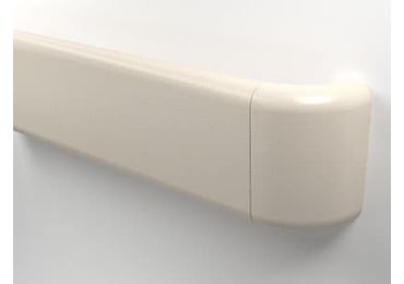 Wandgriff Handrail 800 – PVC, Standard-RAL-Farben, 140 mm × 3,66 m, inkl. 7 Wandkonsolen