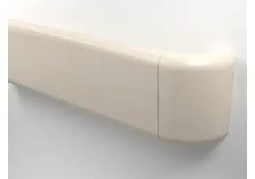 Wandgriff Handrail 800 – PVC, Standard-RAL-Farben, 140 mm × 3,66 m, inkl. 7 Wandkonsolen