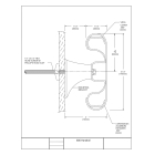 Wandgriff Handrail 800 – PVC-U, Standard gemäß Farbfächer, 140 mm × 3,66 m, inkl. 7 Wandkonsolen