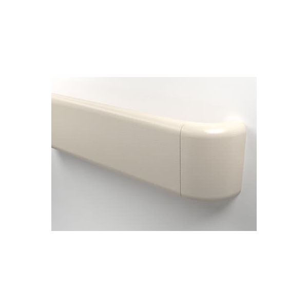 Wandgriff Handrail 800 – PVC-U, Standard gemäß Farbfächer, 140 mm × 3,66 m, inkl. 7 Wandkonsolen
