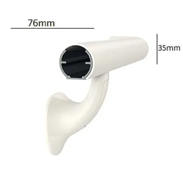 Wandgriff Handrail 910 – PVC, Standard-RAL-Farben, 35 mm × 3,66 m, inkl. 7 Wandkonsolen