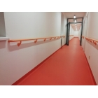 Wandgriff Handrail 910 – PVC-U, Standard gemäß Farbfächer, 35 mm × 3,66 m, inkl. 7 Wandkonsolen